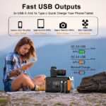 Helios Pro Portable Power Station - 600W Solar Generator with Wireless Charging, Lithium-ion Battery Pack 110V 520Wh Pure Sine Wave, Outdoor Emergency Backup | HRX-600Z - Image 15