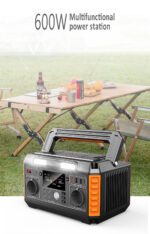 Helios Pro Portable Power Station - 600W Solar Generator with Wireless Charging, Lithium-ion Battery Pack 110V 520Wh Pure Sine Wave, Outdoor Emergency Backup | HRX-600Z - Image 6