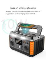 Helios Pro Portable Power Station - 600W Solar Generator with Wireless Charging, Lithium-ion Battery Pack 110V 520Wh Pure Sine Wave, Outdoor Emergency Backup | HRX-600Z - Image 12