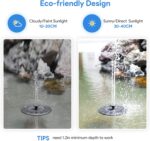 Helios pro Solar Water Fountain – DIY Outdoor Water Feature with Cascading Waterfall for Pool, Yard, Patio, and Garden Decor | AS01A - Image 7