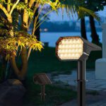 YINGHAO Solar Garden Spotlight – IP65 Waterproof Outdoor LED Landscape Light with Adjustable Head | YH0528A - Image 7