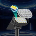 YINGHAO Solar Garden Spotlight – IP65 Waterproof Outdoor LED Landscape Light with Adjustable Head | YH0528A - Image 5