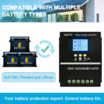 Helios Pro 100A MPPT Solar Charge Controller – Smart 12V/24V/36V/48V Auto Solar Battery Regulator with LCD Display, 4800W Max PV Power | SY10048 - Image 7
