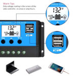 Helios Pro 20A PWM Solar Charge Controller – Smart 12V/24V Auto Battery Regulator with Dual USB for Home Solar Power | RBL-20A - Image 4